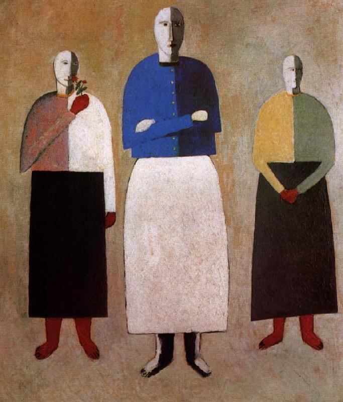 Kasimir Malevich Three Women Spain oil painting art